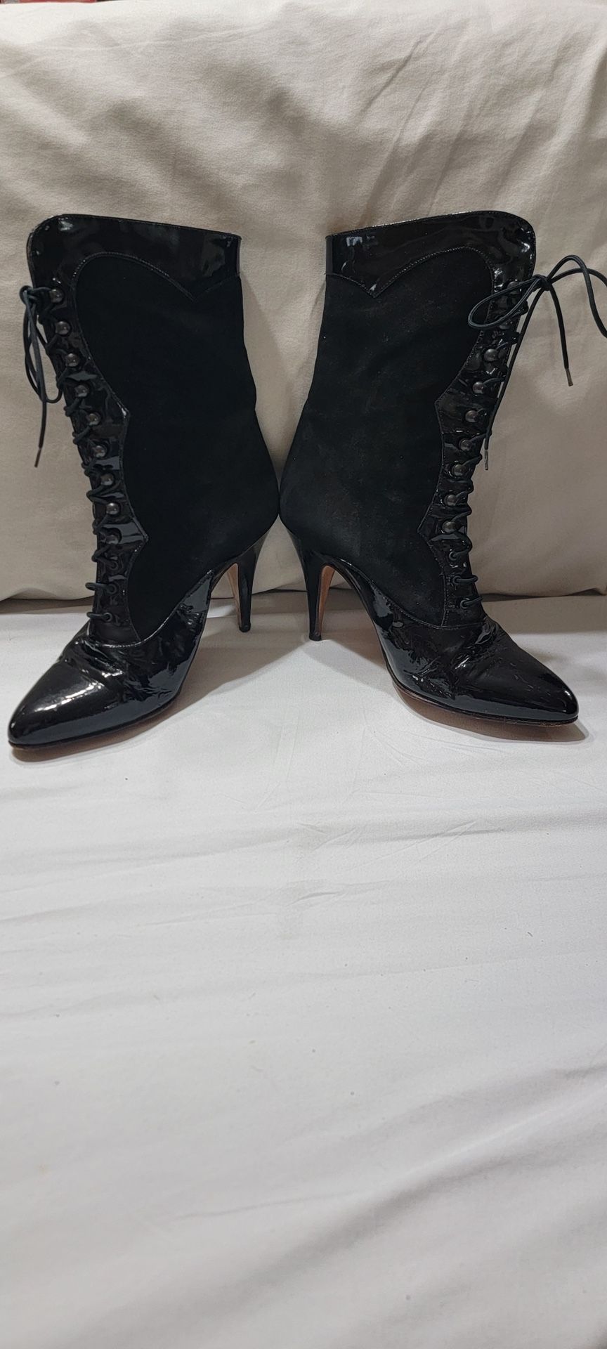 Womens Black Payton heeled boots size 40 in italy