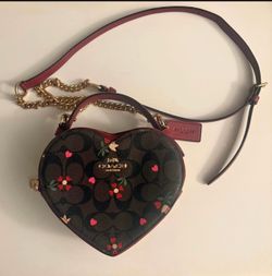 Coach heart purse