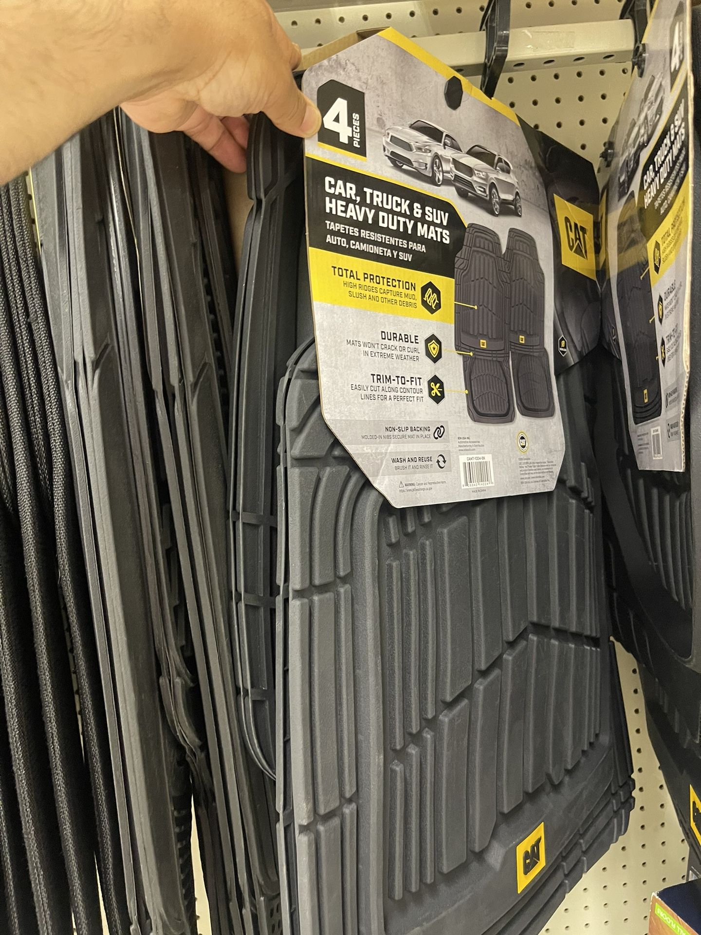 CAT Car, Truck & SUV Heavy Duty Mats - 4 Pieces 