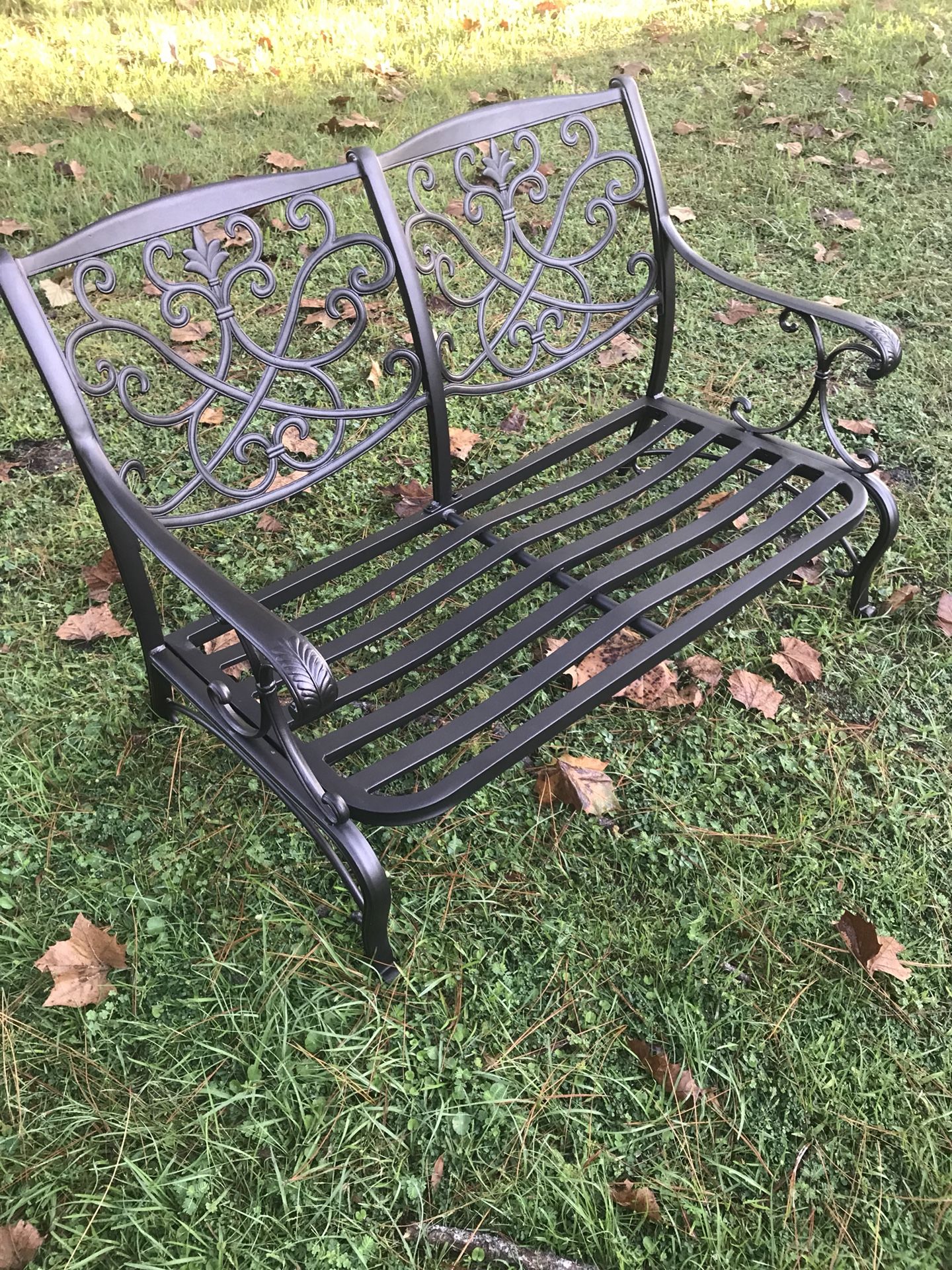 Folwell Cast Aluminum Patio Loveseat - Frame Only Threshold