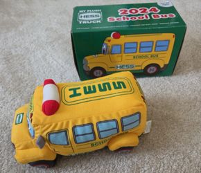 Hess Toy Truck 2024 My Plush School Bus Singing Lights Sound Toy Boxed