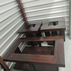 Coffee table with 2 end tables