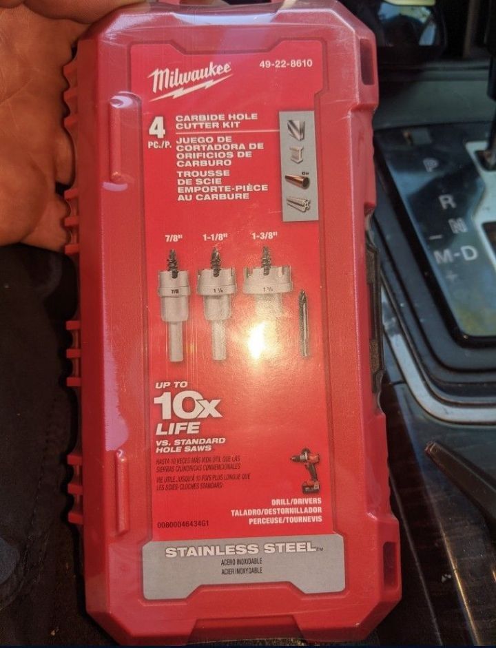 Milwaukee Carbide Hole Cutter Kit