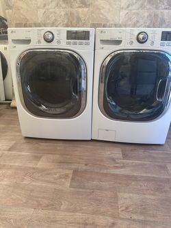 LG set electric laundry