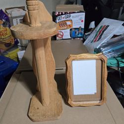 Wooden Sword Stand and Frame