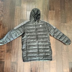 Adidas Essentials GH4604 Down Parka Size XL Winter DownJacket Coat Black