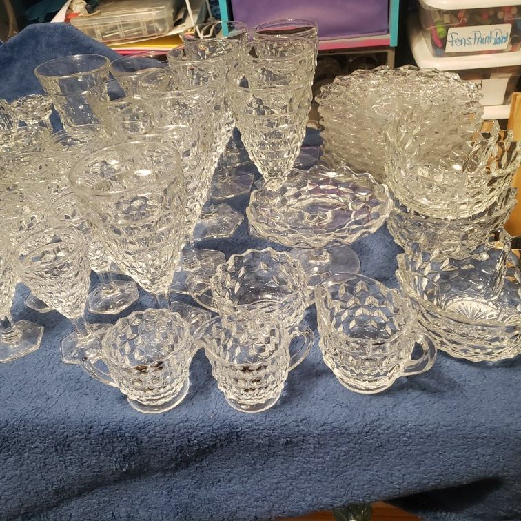 75 Piece Antique American FOSTORIA Crystal Set.