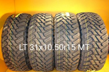 31/10.50/15 For Sale 4 New Tires LT MT Mud Terrain We Service Motorcycle Tires
