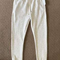 NEW PacSun Men’s Classic Fit Joggers White size Medium Comfort Activewear