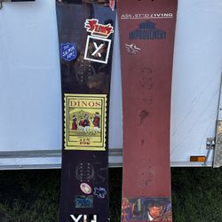 Two Snowboards 