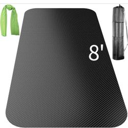  8 Feet Large Exercise Mat, 96"L x 32"W x 0.25"Th