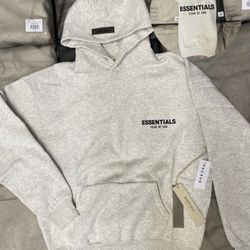 Essentials Hoodie Light Oat