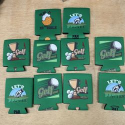 10 Beer Golf Koozie Can Cooler