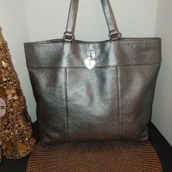 Juicy Couture Metallic Silver Tote
