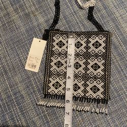 Beaded Crossbody Mini Handbag 