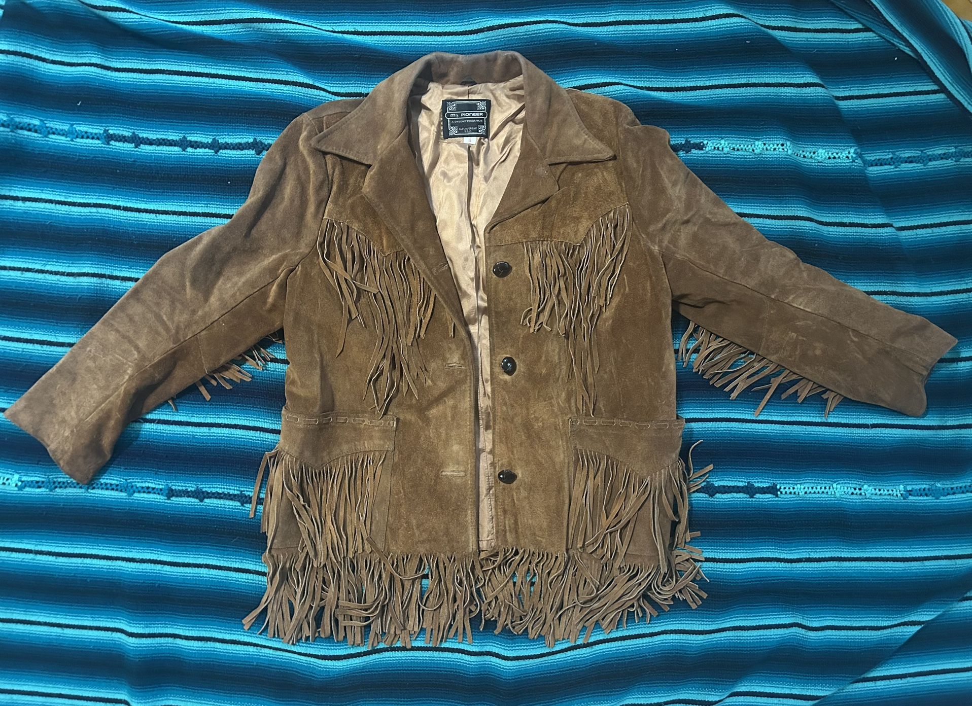 70-80s Leather Fringe Western Jacket 