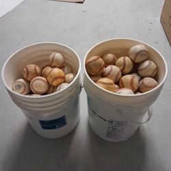 2 Buckets of 50 Baseballs
