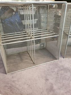 Metal 12x12 Square shelving x 2