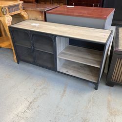 Grey Black Tv Stand (in Store)