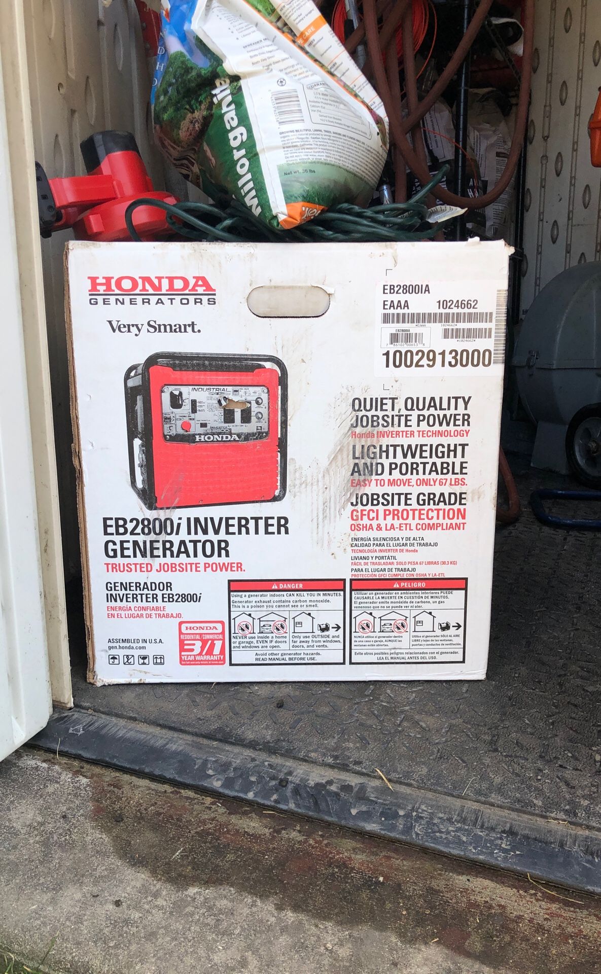 Honda generator brand new in box