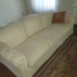 Vintage White/off white Couch and Loveseat