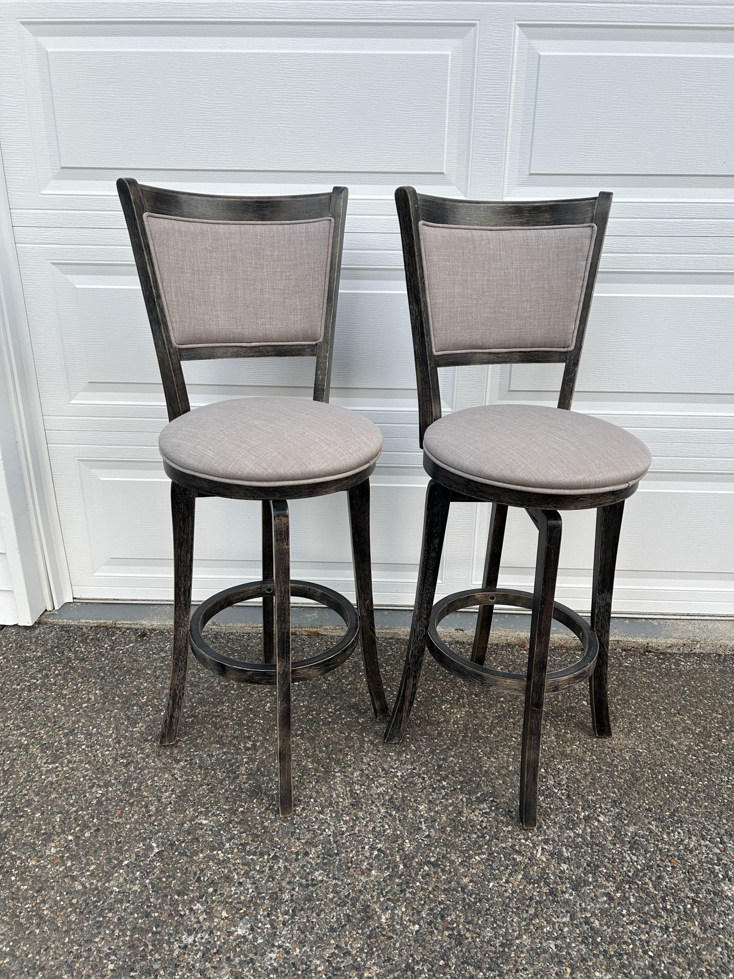 2 Upholstered Barstools - Great condition