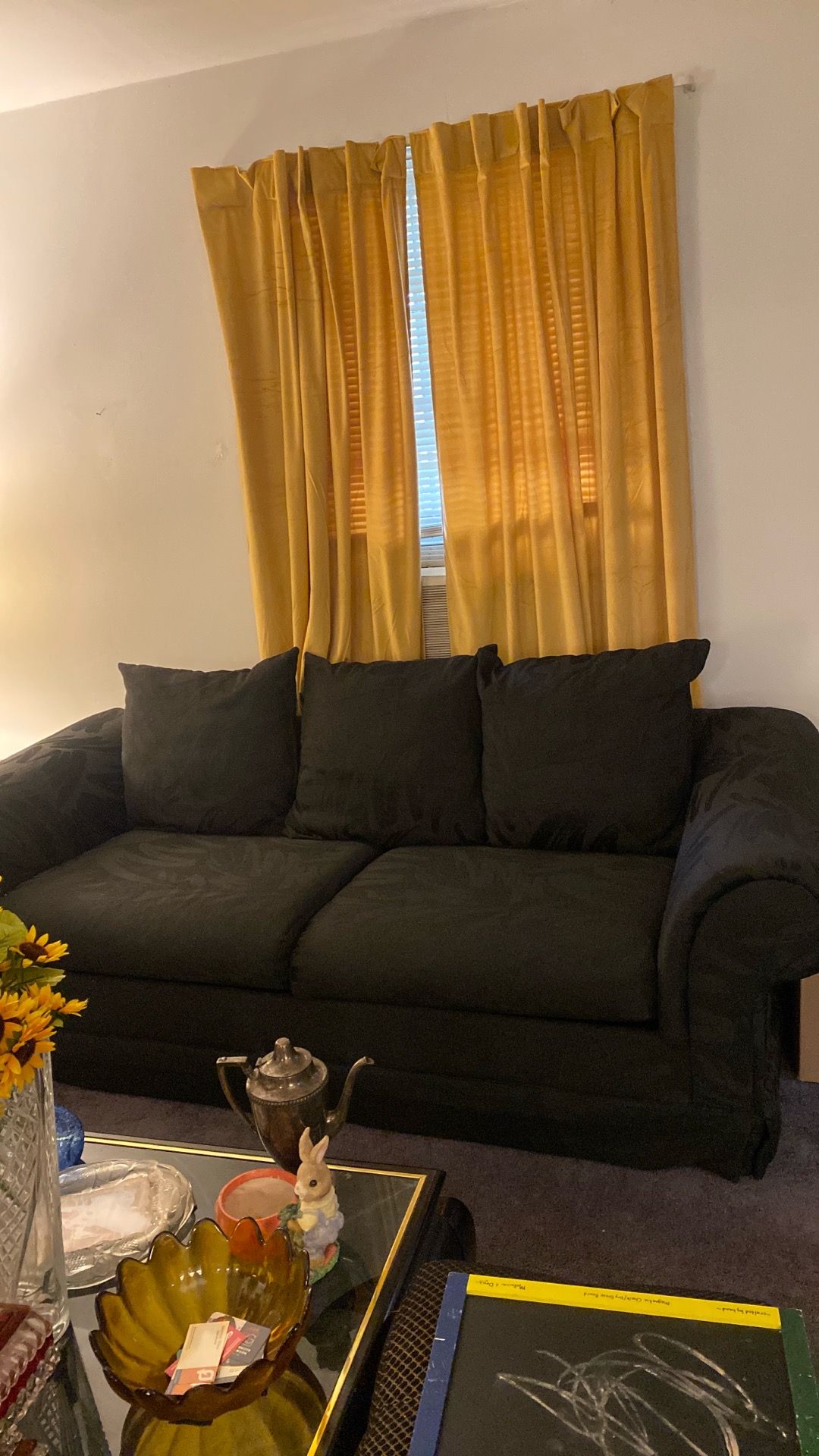 Classic Black Sofa