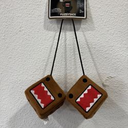 RARE Vintage Domo Kun Fuzzy Plush Dice (Discontinued)