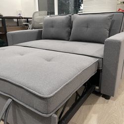 BRAND NEW IN BOX！loveseat sofa bed，deep seat，pull out sofa bed