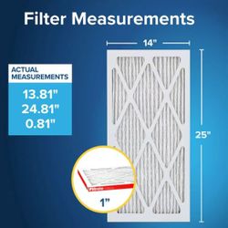 14-in W x 20-in L x 1-in 11 MERV 1085 MPR Allergen Defense Extra Electrostatic Pleated Air Filter (2