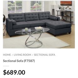 Gray Sectional Sofa