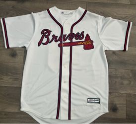 Majestic Atlanta Braves Ronald Acuña Jr. #13 White MLB Baseball Jersey Medium