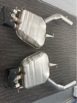 BMW F10 series exhaust system with black square tips - $380