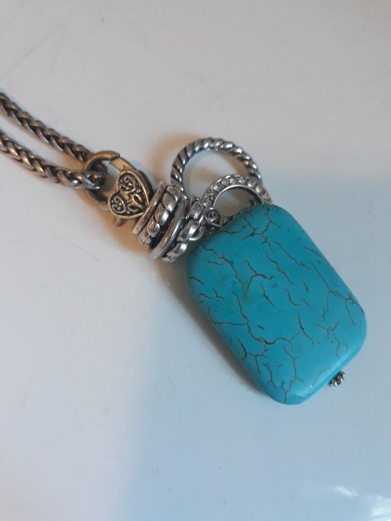 Brighton Turquoise Pendant! No Chain