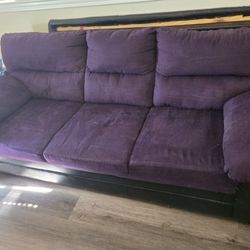 Purple And Black Couch