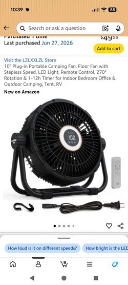 Portable Camping fan
