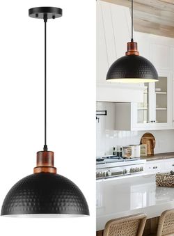 ✨ Black Industrial Pendant Light Fixture – New in Box ✨