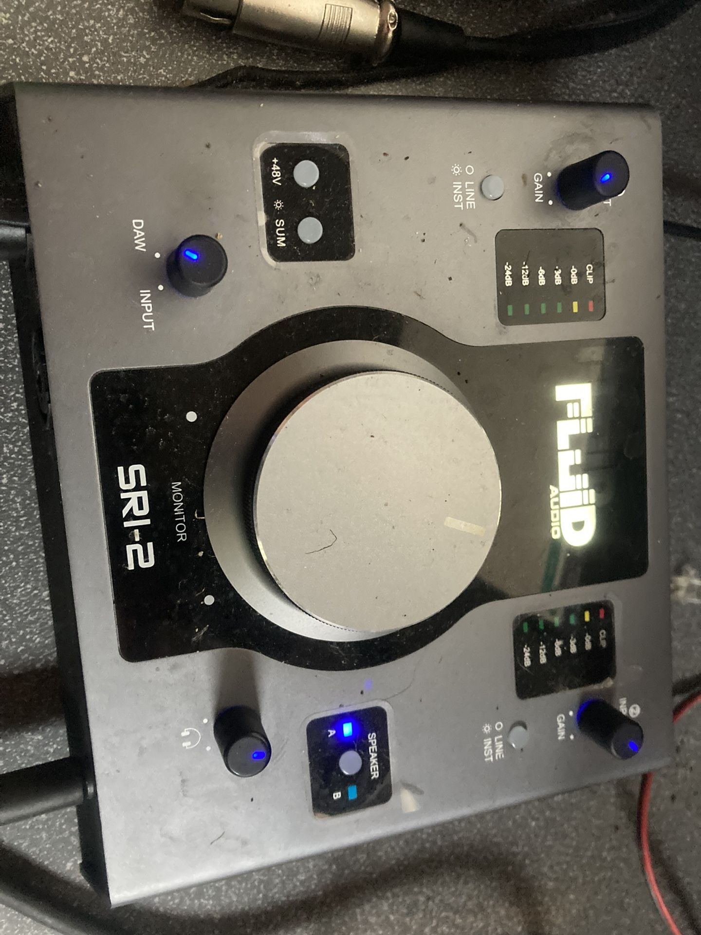 Shure MV7 with an Fluid SRI-2 Audio Interface