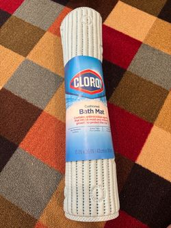 Clorox Cushioned Blue Bath Mat. 17”x 36”- BRAND NEW