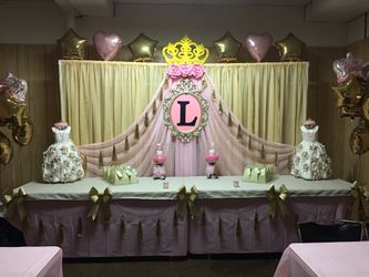 Princess theme party backdrop decore