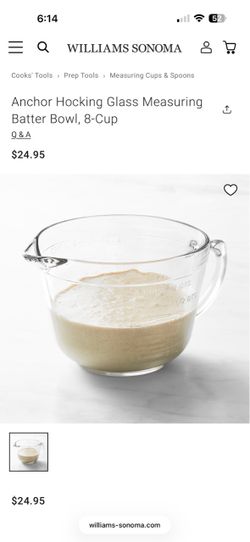 Glass measuring cup