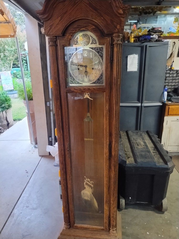vintage grandfather clock