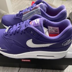 Nike Air Max 1 ‘87 purple supreme size 8.5 new