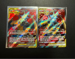 Pokémon TCG tag team lot Charizard & braixen GX
