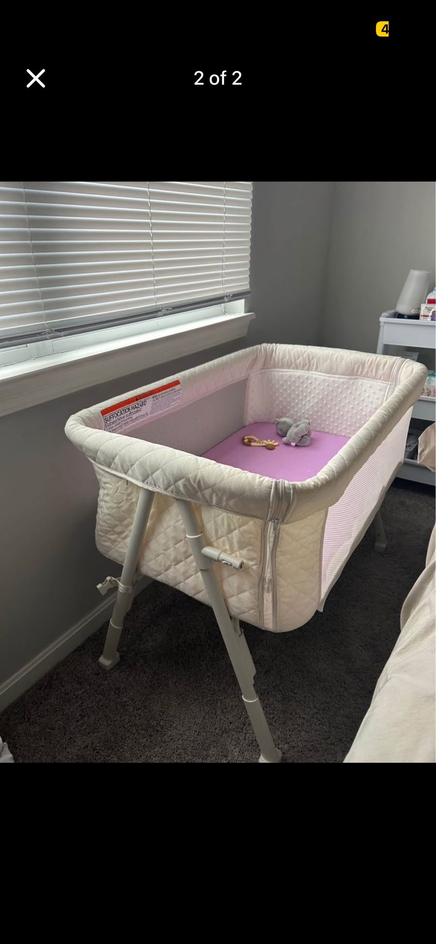 Air Club Bedside Bassinet 