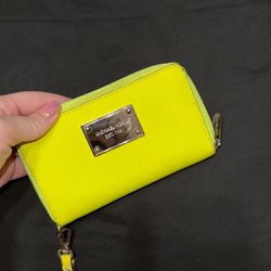 Neon Yellow Michael Kors Wallet