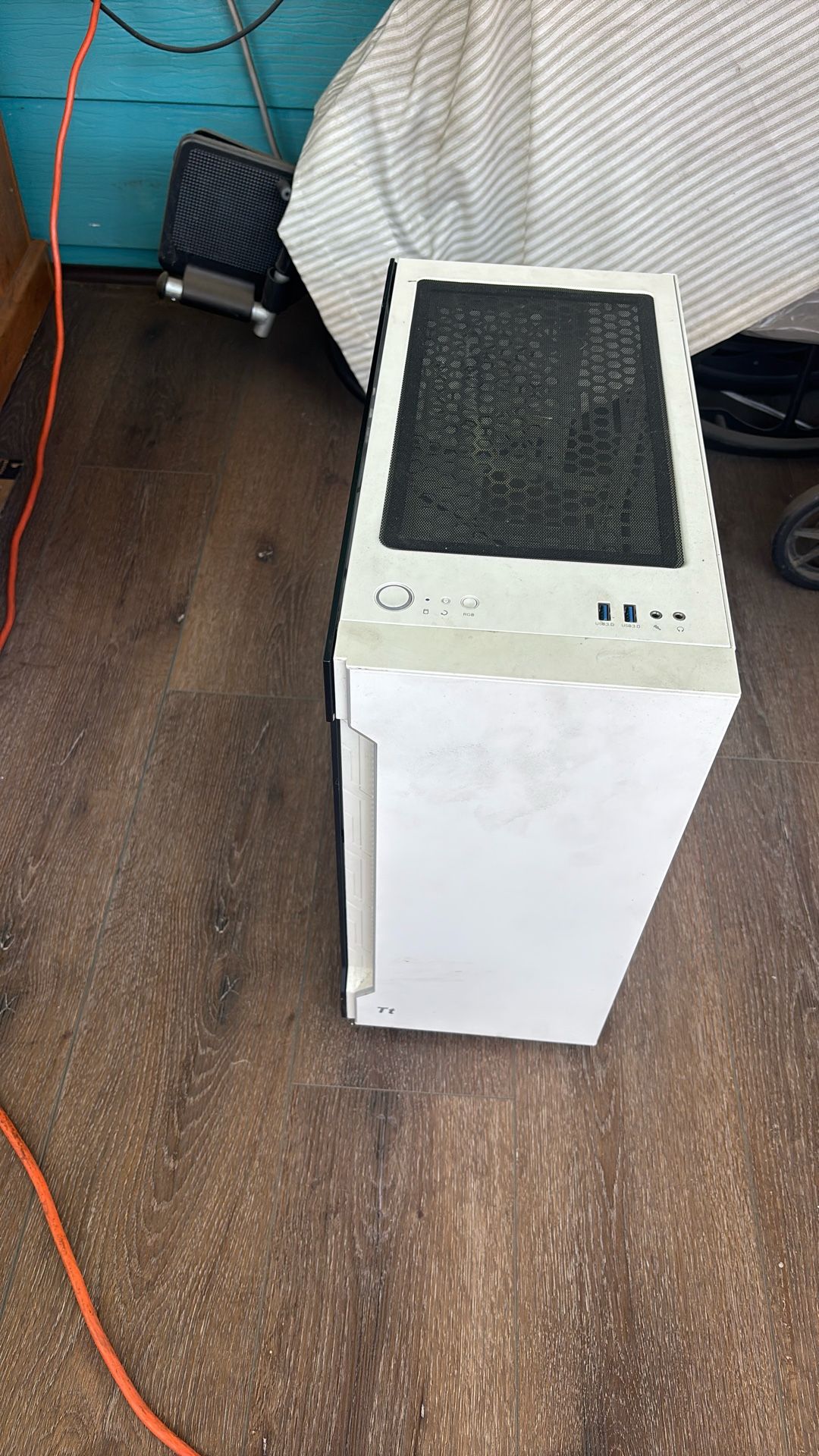 Empty White Pc Case