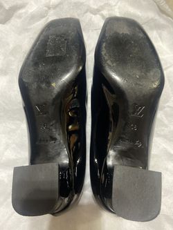 Authentic Louis Vuitton Patent Square Toes Heel Pumps 36 Or 6 US