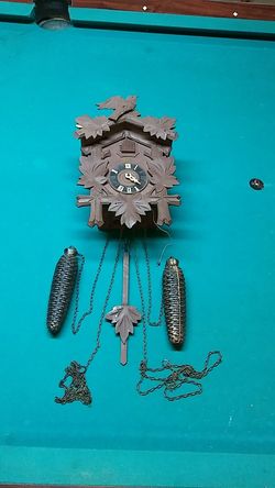 Vintage German Schatz Kookoo clock black Forrest 50's