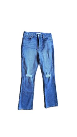 Stylish Blue Distressed Jeans
